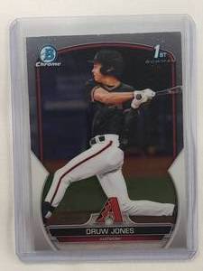 lot 31 image: Druw Jones 2023 Topps Bowman Chrome 1st Bowman No. BCP-25