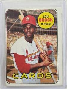 lot 36 image: Lou Brock 1969 Topps No. 85