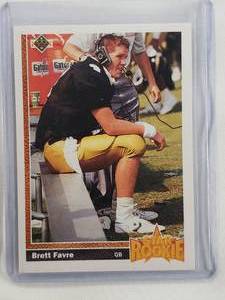 lot 51 image: Brett Favre Rookie 1991 Upper Deck No. 13