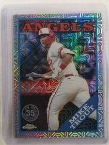 lot 56 image: Mike Trout 2023 Topps Chrome Mojo No. T88C-77