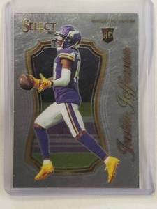 lot 58 image: Justin Jefferson Rookie 2020 Panini Select No. SCR-9