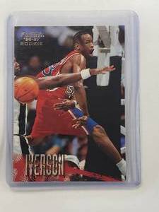 lot 59 image: Allen Iverson Rookie 96-97 Fleer No. 235
