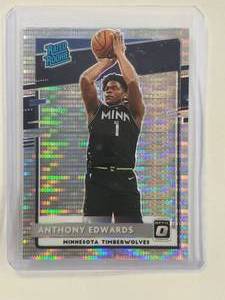 lot 60 image: Anthony Edwards Rookie 2020-21 Panini Pulsar Prizm No. 151