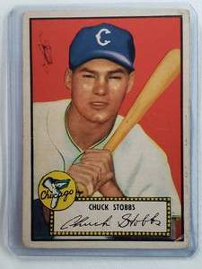 lot 73 image: Charles Chuck Stubbs 1952 Topps No. 62