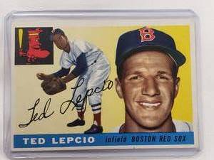 lot 78 image: Ted Lepcio 1955 Topps No. 128