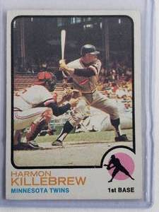 lot 97 image: Harmon Killebrew 1973 Topps No. 170