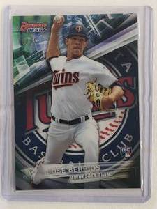 lot 103 image: Jose Berrios 2016 Topps Refractor No. 36, Numbered 7999