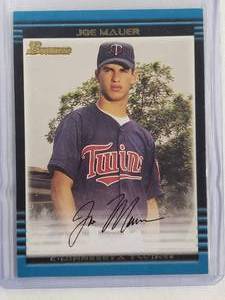 lot 106 image: Joe Mauer Rookie Bowman No. 379