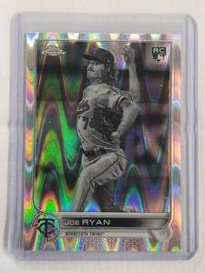 lot 111 image: Joe Ryan Rookie 2022 Topps No. 48 Chrome