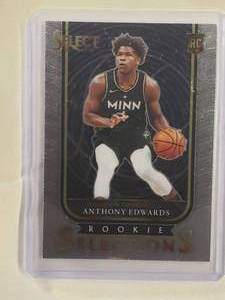 lot 128 image: Anthony Edwards Rookie Panini Select Rookie Selections No. 5