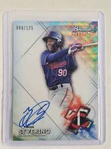 lot 135 image: Yunior Severino 2021 Topp Wave Refractor Auto No. BSPA YS, Numbered 90125