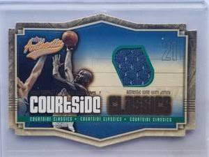 lot 143 image: Kevin Garnett 2003 Die Cut Relic Fleer Authentic Courtside Classics No. CC-KG