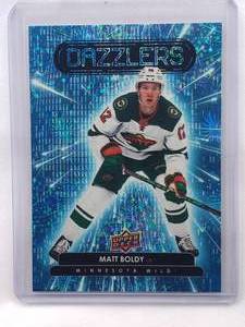 lot 144 image: Matt Boldy 2022-23 Upper Deck Dazzlers No. DZ-28