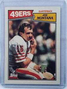 lot 147 image: Joe Montana 1987 Topps No. 112