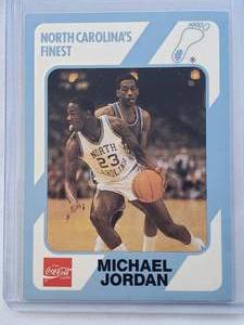lot 151 image: Michael Jordan 1989 Coca-Cola North Carolinas Finest No. 17