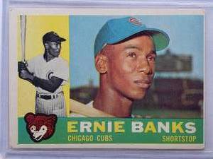 lot 153 image: Ernie Banks 1960 Topps No. 10