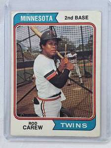 lot 170 image: Rod Carew 1974 Topps no. 50