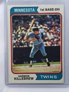 lot 171 image: Harmon Killebrew 1974 Topps No. 400