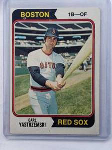 lot 172 image: Carl Yastrzemski 1974 Topps No. 280