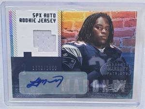 lot 196 image: Laurence Mroney Rookie 2006 Upper Deck SPX Patch Auto No. 190, Numbered 10721650