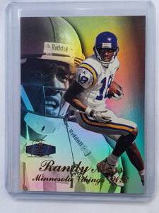 lot 197 image: Randy Moss Rookie Row 3 Fleer 1998 Flair Showcase
