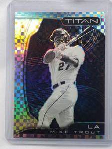 lot 204 image: Mike Trout 2022 Panini Chronicles X Fractor Prizm No. 20