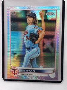 lot 207 image: Joe Ryan Rookie 2022 Topps 48 Chrome Prism Refractor