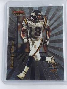 lot 212 image: Randy Moss Rookie 1998 Bowmans Best No. 109