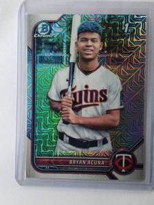 lot 216 image: Bryan Acuna 2022 Topps 1st Bowman Mojo No. BCP-151
