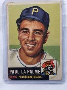 lot 227 image: Paul La Palme 1955 Topps No. 201