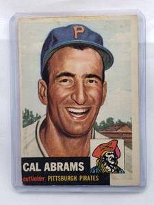 lot 228 image: Cal Abrams 1953 Topps No. 98