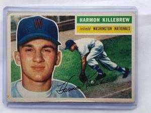 lot 235 image: Harmon Killebrew 1956 Topps No. 164