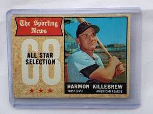 lot 236 image: Harmon Killebrew 1968 Topps The Sporting News No. 361