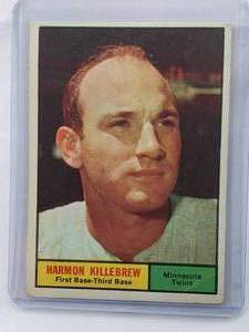 lot 237 image: Harmon Killebrew 1961 Topps No. 80