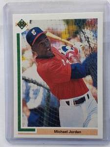 lot 238 image: Michael Jordan MLB Rookie 1991 Upper Deck No. SP1