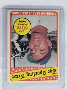 lot 242 image: Tony Oliva 1969 Topps The Sporting News No. 427