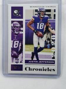 lot 250 image: Justin Jefferson Rookie Panini Chronicles No. 62