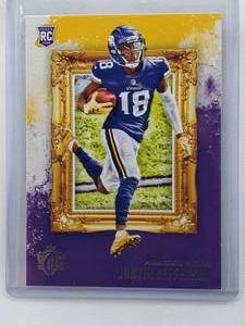 lot 251 image: Justin Jefferson Rookie Panini Chronicles Girdiron Kings No. GK-13