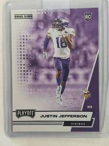 lot 262 image: Justin Jefferson Rookie Panini Playoff No. 213