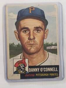 lot 280 image: Danny OConnel 1953 Topps No. 107