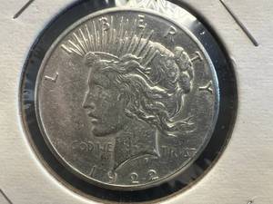 1922 S Peace Silver Dollar