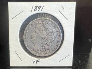 1891 O Morgan Silver Dollar