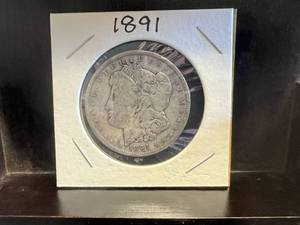 1891 O Morgan Silver Dollar
