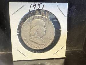 1951 S Franklin Half Dollar