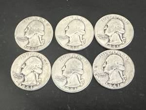 6 - 1941 Washington Quarters