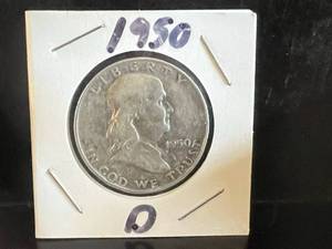 1950 D Franklin Half Dollar