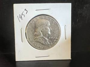 1953 D Franklin Half Dollar