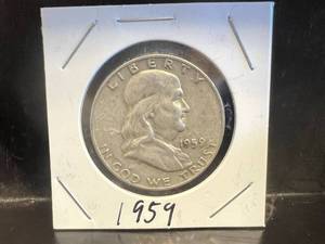 1959 D Franklin Half Dollar
