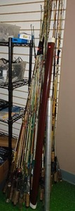 lot 343 image: Large Assortment of Fishing Poles and Cases - Vintage St Croix, Berkeley, Heddon