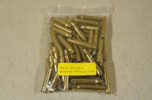 lot 137 image: 50 Empty 30-06 Sprg Federal Casings